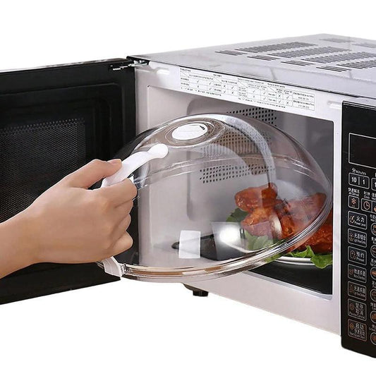 Microwave Splatter Cover with Handle, Reusable Microwave Lid for Food, Modern Kitchen Utensils, Kitchen Gadgets, Kitchen Accessories